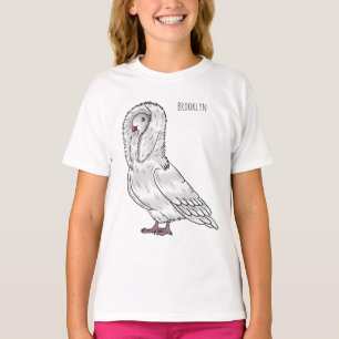 T-shirt Caricature d'oiseau pigeon Jacobin