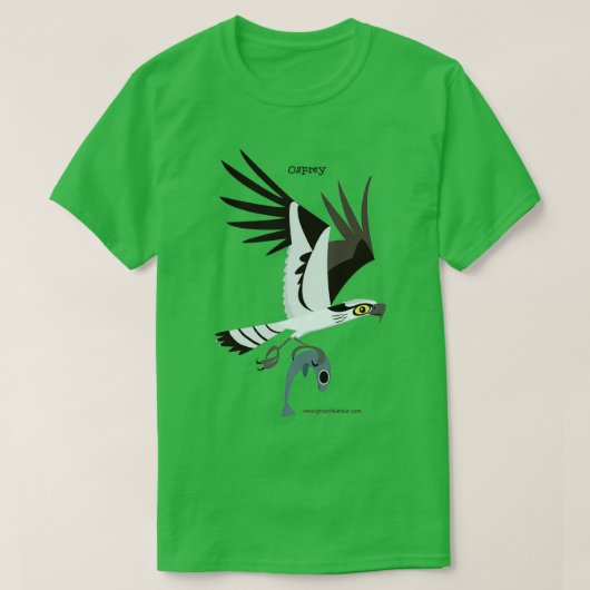 T-shirt Caricature du balbuzard pêcheur (Design devant)