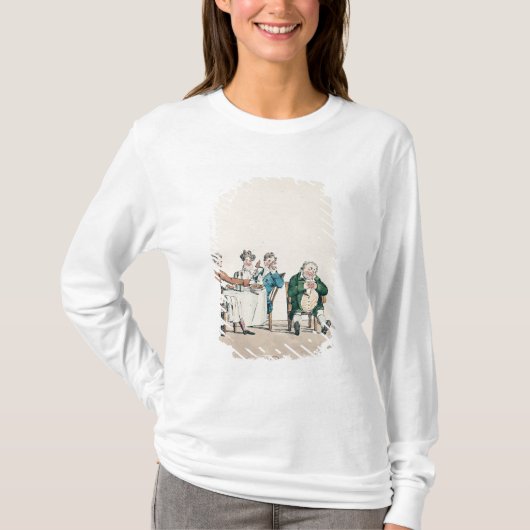 T-shirt Caricature du dort dine', de Qui d'un sommeil (Devant)