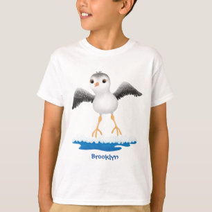 T-shirt Caricature en bécasseau mignon