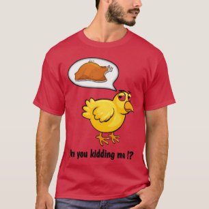 T-shirt Caricature en colère Drôle Chick Bird amis