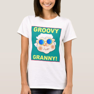 T-shirt Caricature Groovey Granny
