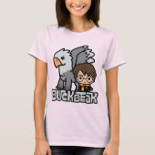T-shirt Caricature Harry Potter et Buckbeak (Devant)