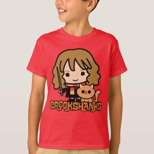 T-shirt Caricature Hermione et Crookshanks