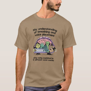 T-shirt Caricature humoristique de l'entraîneur vocal
