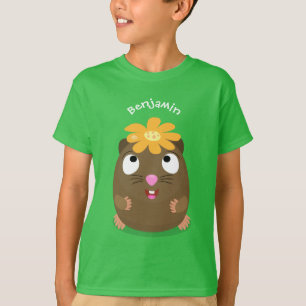 T-shirt Caricature joyeuse de cobaye mignonne