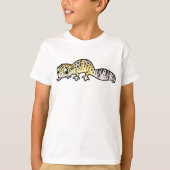 T-shirt Caricature Leopard Gecko (Devant)