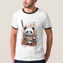 Caricature mignonne Panda Samurai | Conception gra