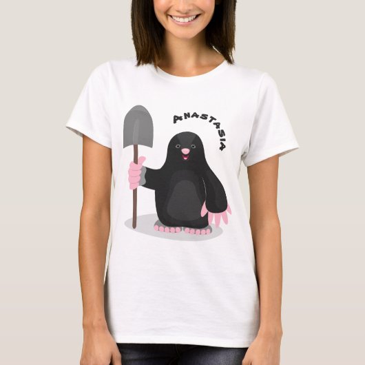 T-shirt Caricature mole joyeux (Devant)