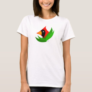 T-shirt Caricature Oiseau cardinal