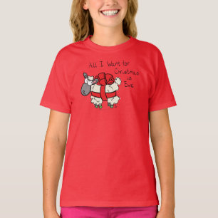 T-shirt Caricature pour enfants en mouton de Noël