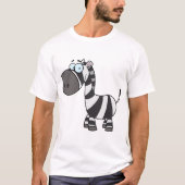 T-shirt Caricature Zebra (Devant)
