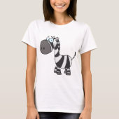 T-shirt Caricature Zebra (Devant)