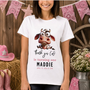 T-shirt Caricatures de vache sacrée Je suis une cowgirl 1e
