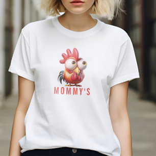 T-shirt Caricatures du coq mignonne 3ème anniversaire