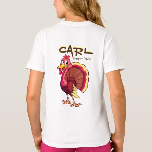 T-SHIRT CARL A MON PARC FORESTIER DE RETOUR KENOSHA TURKEY (Dos)