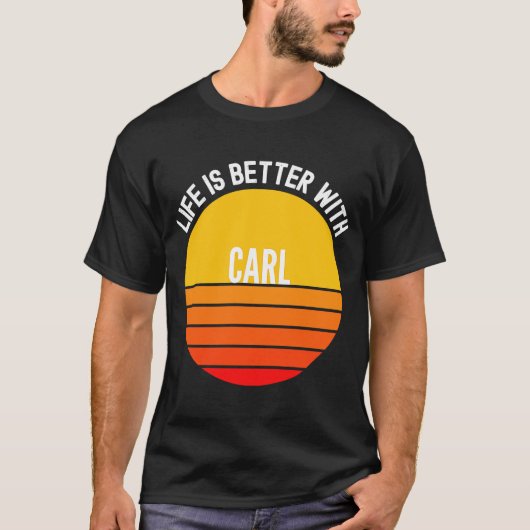 T-shirt Carl avec Carl (Devant)