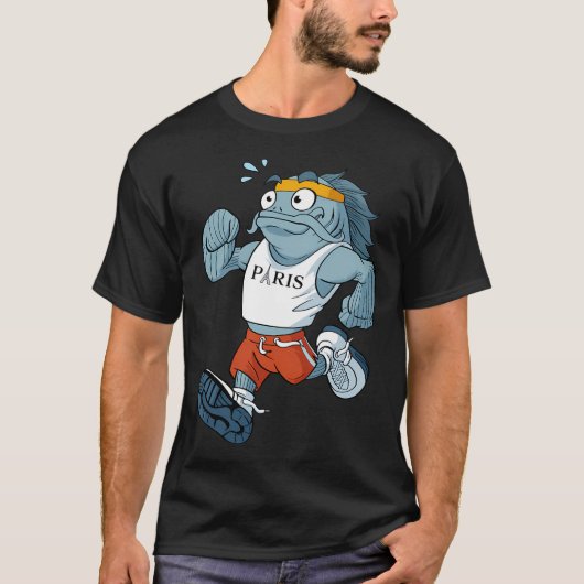 T-shirt Carl le poisson-chat (Devant)