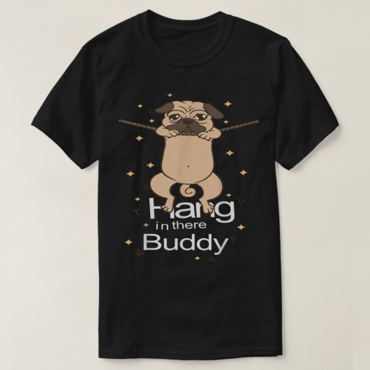 T-shirt Carlin Accrochez-Vous Là Pot Puggle Propriétaire P (Design devant)