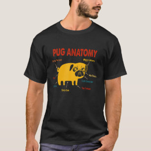 T-shirt Carlin Anatomie Chien Costume Amour Chien Chiot