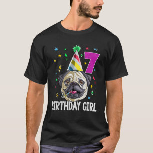 T-shirt Carlin Anniversaire Fille 7e 7 Enfants Filles Idée