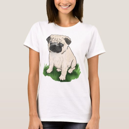 T-shirt Carlin assis mignon (Devant)