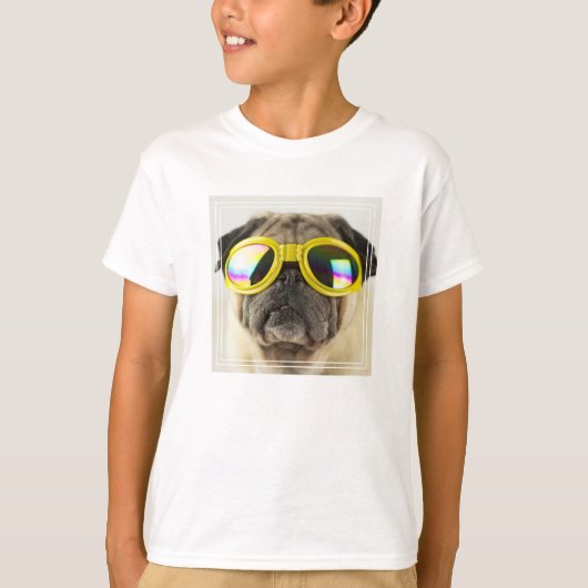 T-shirt Carlin avec lunettes (Devant)