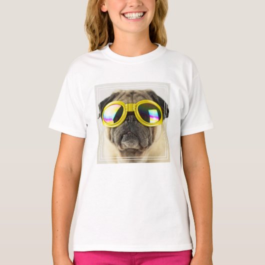 T-shirt Carlin avec lunettes (Devant)