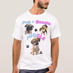 T-shirt Carlin + Beagle = Puggle
