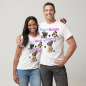 T-shirt Carlin + Beagle = Puggle (Unisexe)