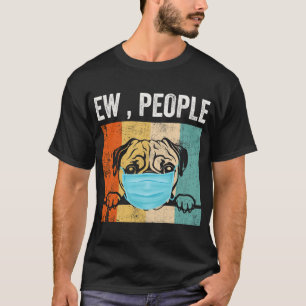 T-shirt Carlin Bouh Les Gens Chien Portant Un Masque