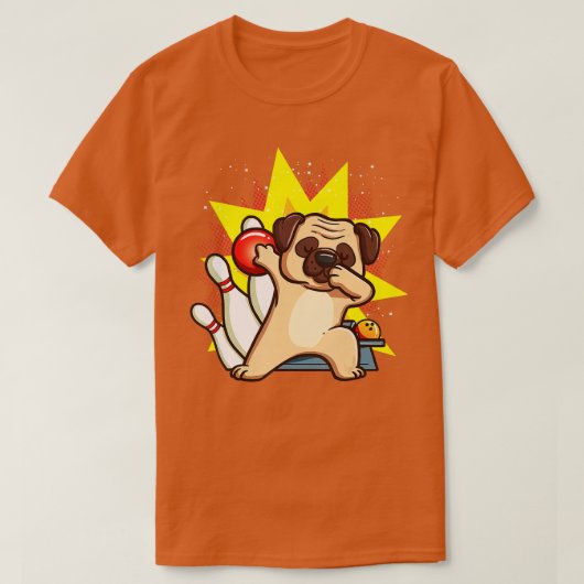 T-shirt Carlin Bowling Enfants Carlins Chiens Chemise Part (Design devant)