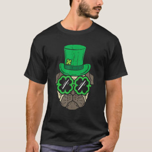 T-shirt Carlin Casquette Leprechaun Shamrock lunettes St p