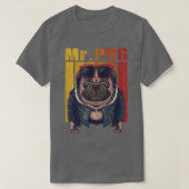 T-shirt carlin chien cool illustration vectorielle (Design devant)