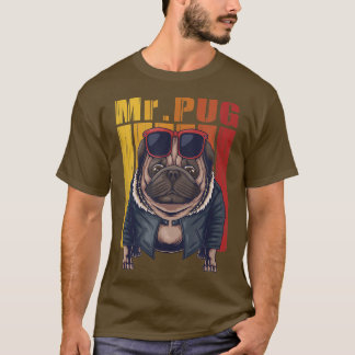 T-shirt carlin chien cool illustration vectorielle