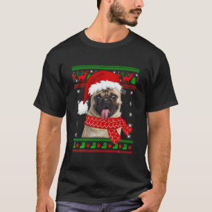 T-shirt Carlin Chien laide Sweater Noël Chiot Amoureux des