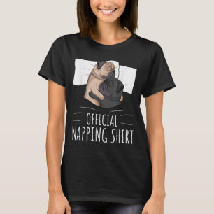 T-shirt Carlin couché Lover Dog Official Napping
