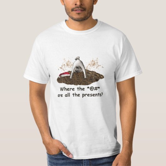 T-shirt Carlin creusant pour Noël (Devant)