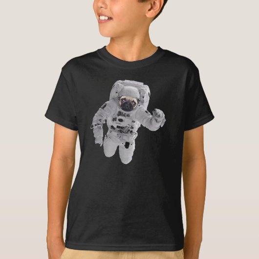 T-shirt Carlin dans l'espace (Devant)