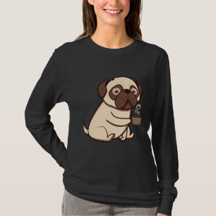 T-shirt Carlin Dans Un Carlin De Mug Dons Drôle Pour Le Ca