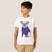 T-shirt Carlin Dapper avec pull violet (Devant entier)