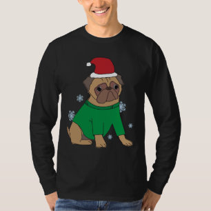 T-shirt Carlin de Noël Jumper Festive Illustrated Carlin C