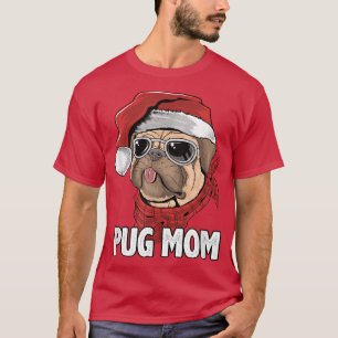 T-shirt Carlin de Noël Maman drôle Père Noël Amoureux de l