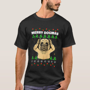 T-shirt Carlin de Noël Oreilles de chien amusant animal de