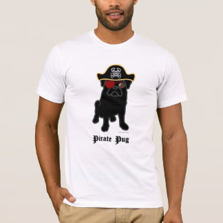 T-shirt Carlin de pirate - noir