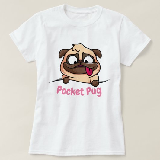 T-shirt Carlin de poche (Design devant)