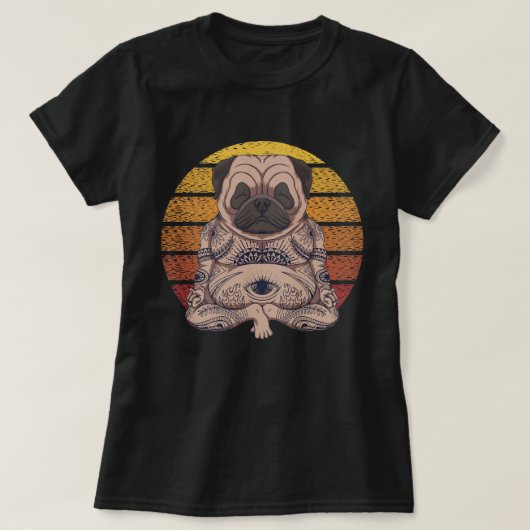 T-shirt Carlin de yoga (Design devant)