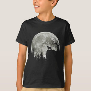 T-shirt Carlin debout Au Lune De Montagne Halloween