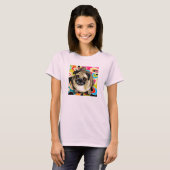 T-SHIRT CARLIN DOG RETRO (Devant entier)