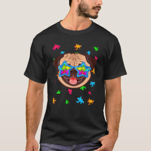 T-shirt Carlin drôle Sensibilisation sur l'autisme Amoureu